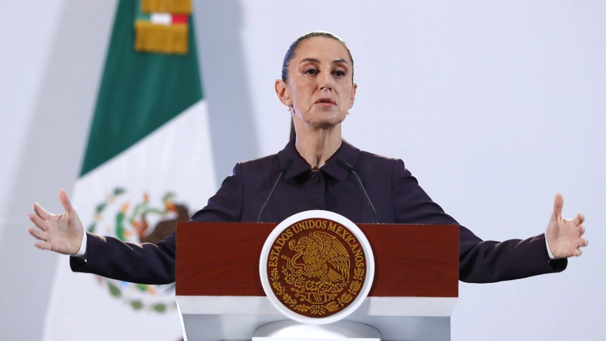 GlobalIJournal's tweet image. Mexican President Claudia Sheinbaum:

Latin America is neither owned nor enslaved by anyone.