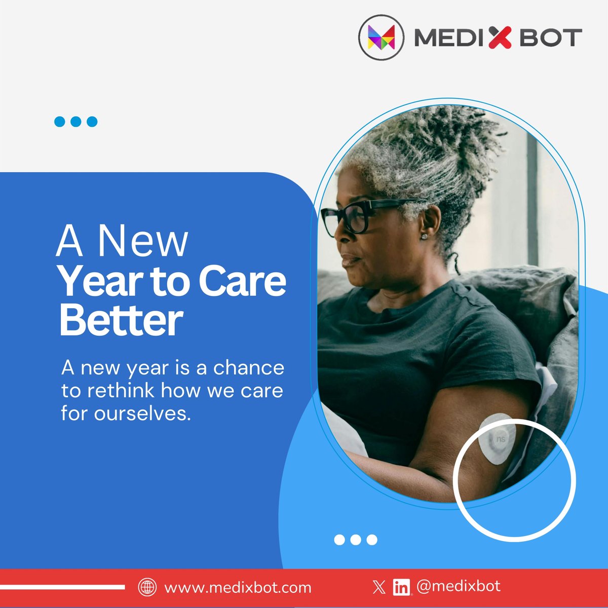 A new year is more than a reset, it’s a commitment.

In 2026, Medixbot continues building smarter, more connected ways to manage health, starting with better monitoring and earlier insights.

Here’s to a year of progress, purpose, and healthier futures.

#NewYear2026 #Medixbot