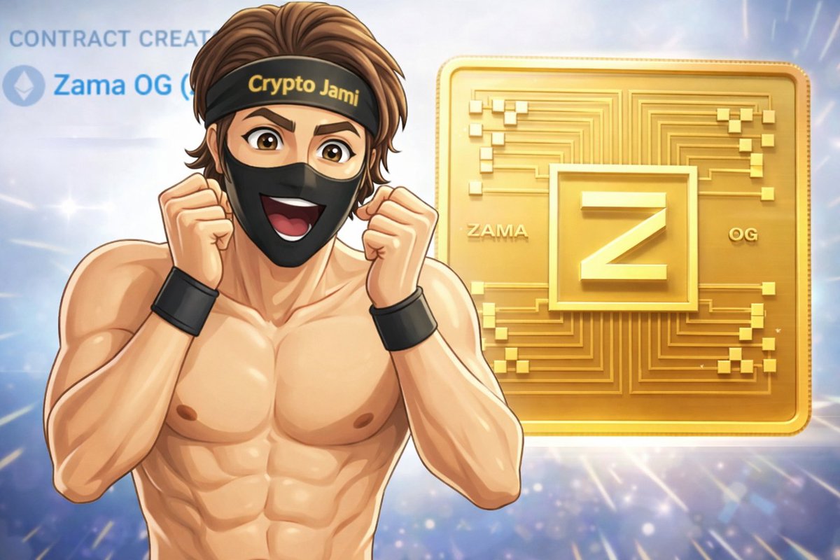 Jami693's tweet image. Finally here 😍🔥

@zama has deployed the OG NFT contract 2 hours ago.

Visit: claim.zama.org 

Minting is signature based so eligibility is stored off chain.

You must connect the same X account used in the Creator Program .

I can't wait more 😍 

#ZamaCreatorProgram