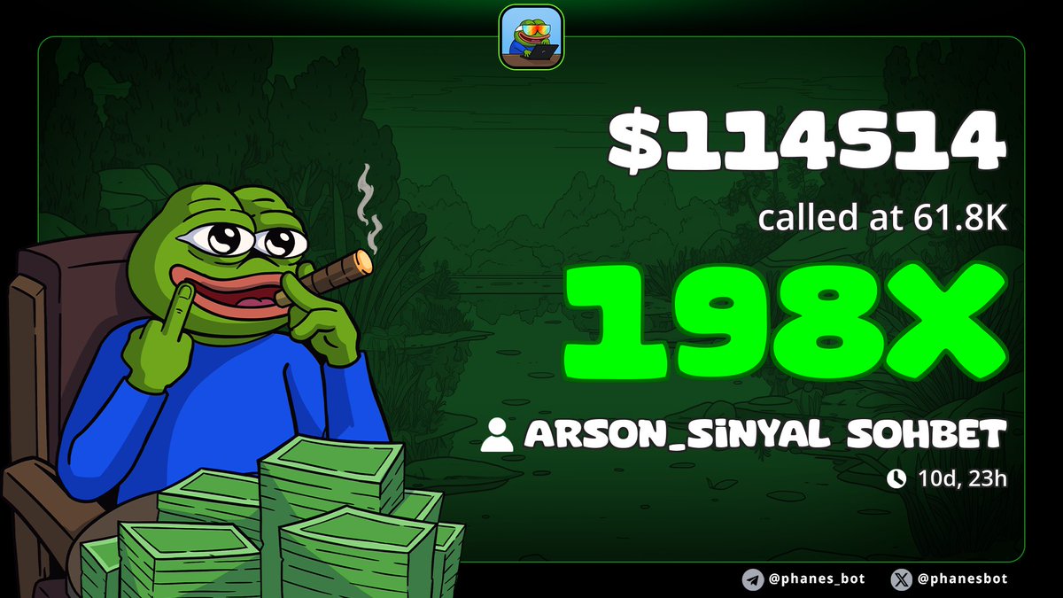 🚀 198X is not a coincidence; it’s the result of technical analysis.

​This massive 198X gain (called at 61.8K MCAP) proves the precision of ArsonBot’s "Smart Money" tracking. Here is how the current system logic works: 👇

​Smart Wallet Tracking: The system monitors professional