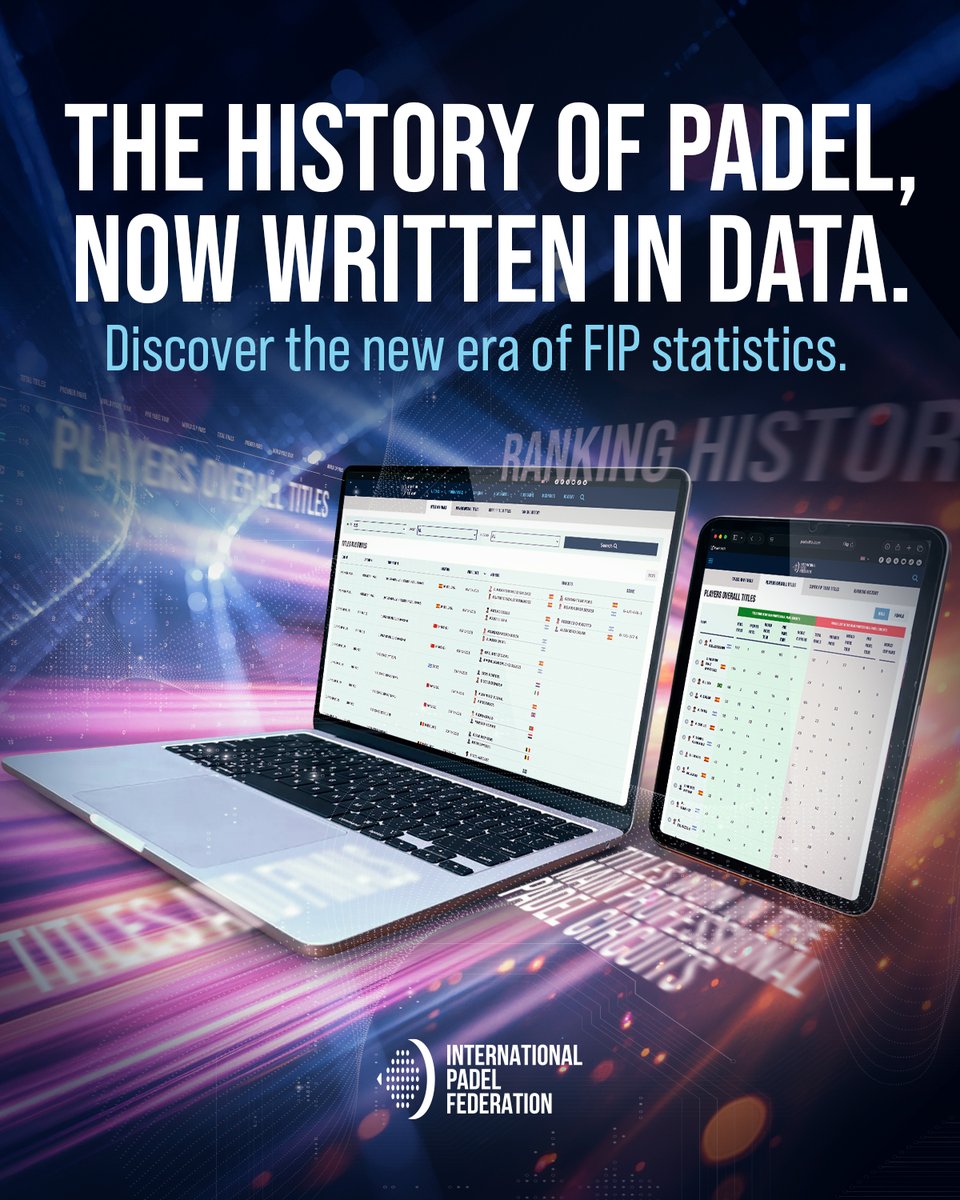 padelfip's tweet image. 📚 The history of Padel, now available on our website.

Explore a new section featuring all men’s and women’s winners and finalists since 2006, ranking leaders since 1986, and the players with the most titles in history.

🔗 padelfip.com/ranking-histor…

#PadelFIP