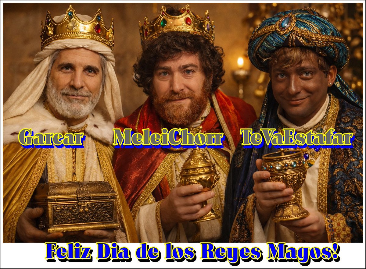 AdamTalmid's tweet image. Feliz noche y día de  Reyes para todos! @edufeiok @JonatanViale @C5N @SantiagoCuneo_  #lunes5 #ReyesMagos2026 #ReyesMagos #Reyes @CFKArgentina @mauriciomacri