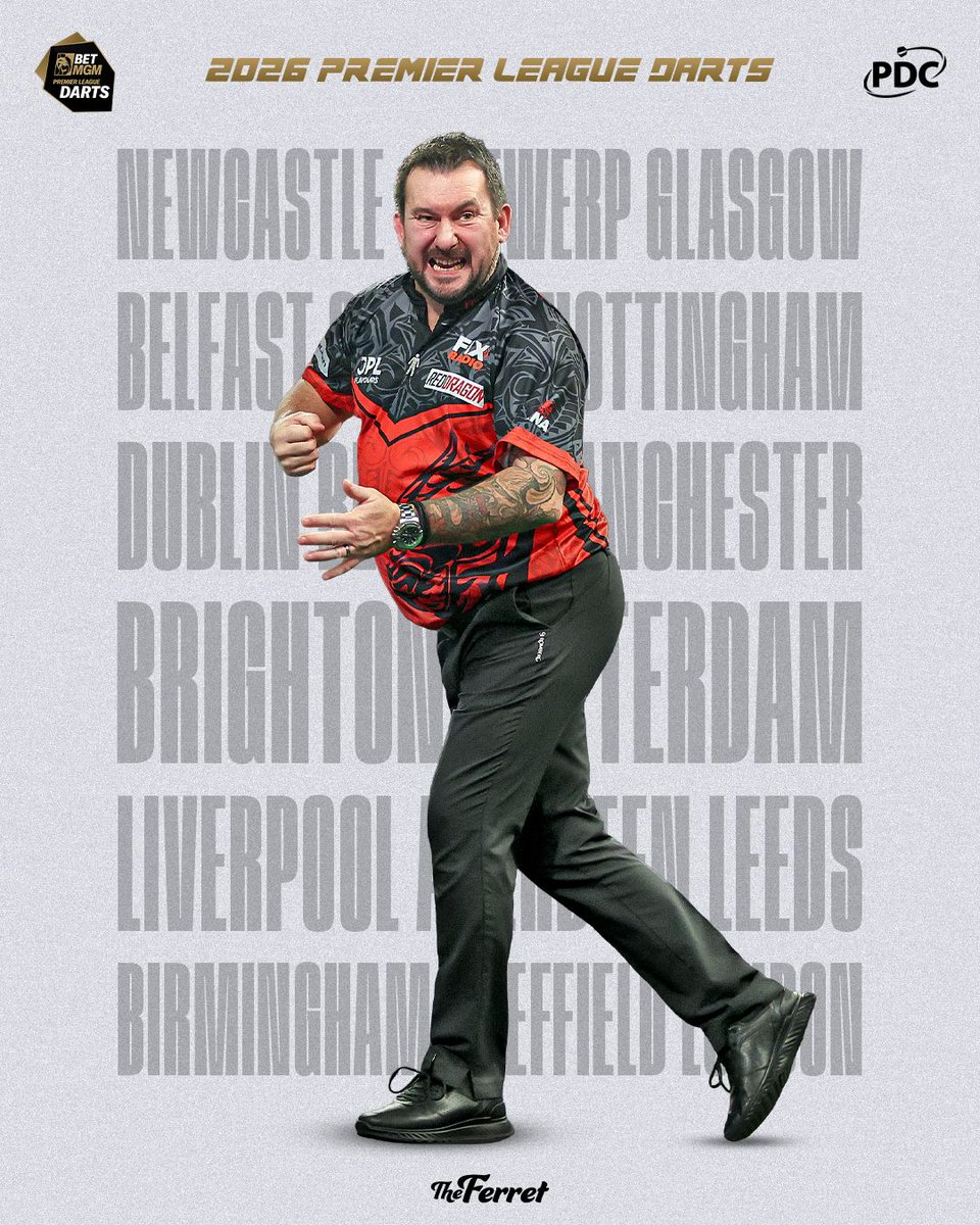 JonnyClay9's tweet image. 🏆Back in the Premier League!

Everyone that knows me knows how much I wanted to be back part of the field, and I have to give massive thanks to the @officialpdc for the invite.

See you in Newcastle!

@ModusDarts180 @reddragondarts @zwasports RNA @JustWalesLTD JPL @fixradiouk