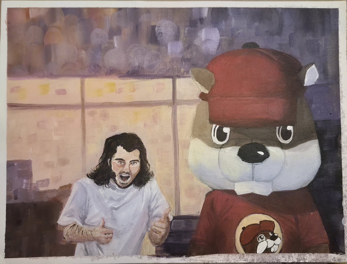 Painting for <a href="/BananaBroLIVE/">BananaBro</a>, Bucee is always watching