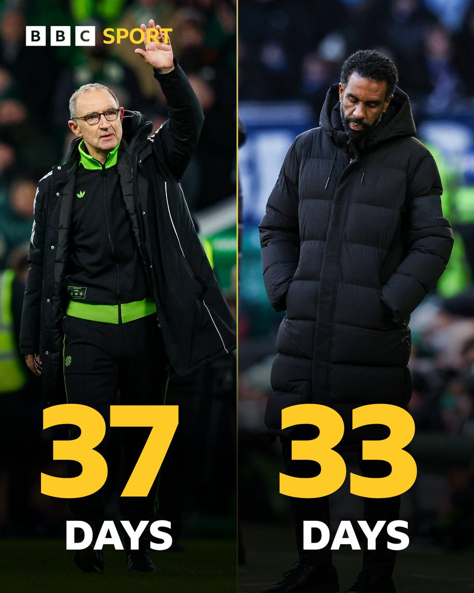 Martin O’Neill’s interim reign in charge at Celtic was longer than Wilfried Nancy’s permanent tenure 😬

#BBCFootball