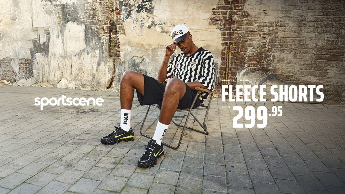 sportsceneSA's tweet photo. Staples fits are made for motion. 🏃‍♂️ From shade to spotlight, beach to backstreets, they move like you do.

Redbat Men's Fleece Shorts from R299.95 in sportscene stores, Bash mobi app &amp; online: https://t.co/I4OvY9Vnkr

#SummerEssentials #RedbatEssentials https://t.co/4eUkHXOC2m