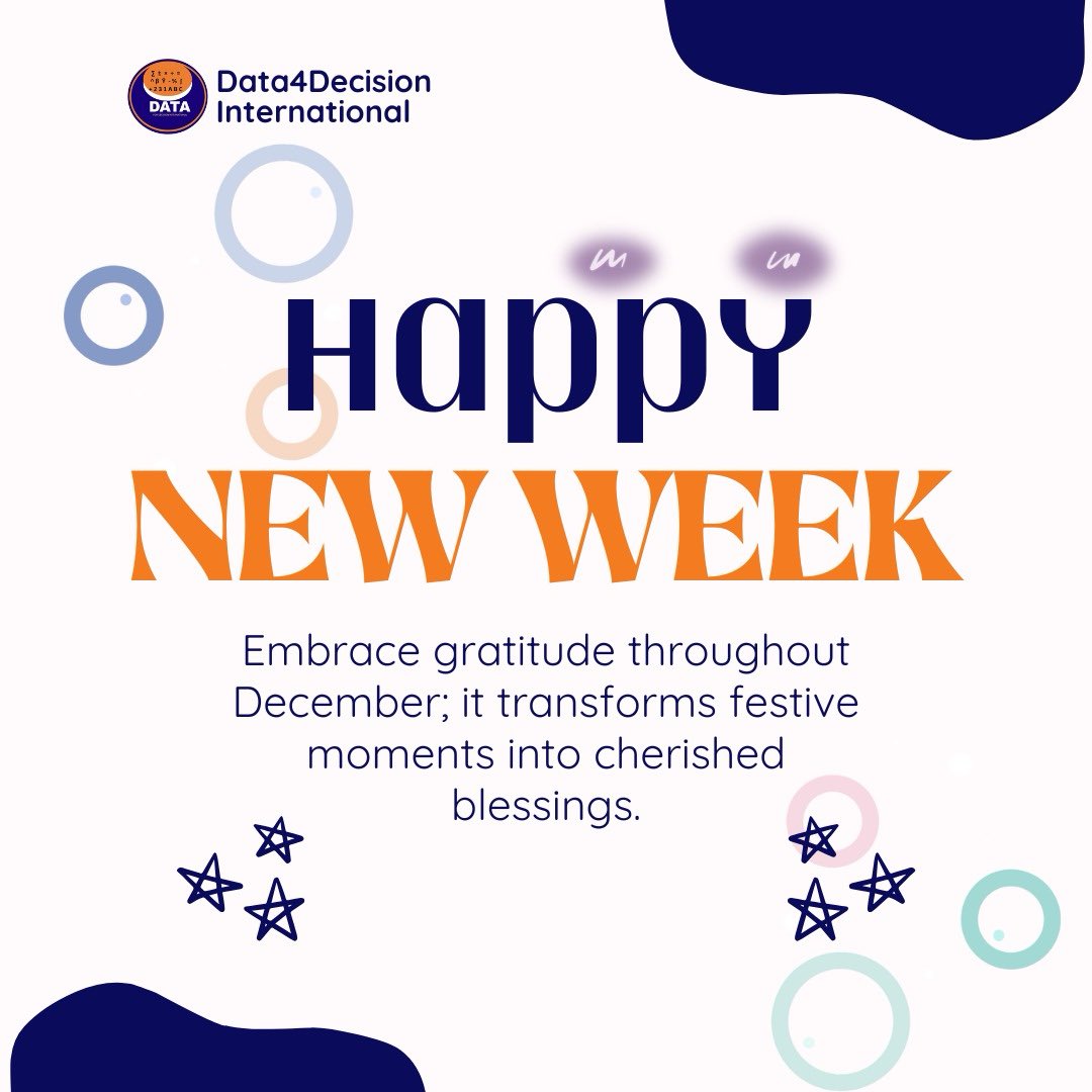 Data4_Decision's tweet photo. New week, new data..same commitment to smarter decisions.
Happy Monday 
#Data4Decision 
#DataDriven 
#SmartDecision
#MondayMotivation https://t.co/yLWP9UGrWH