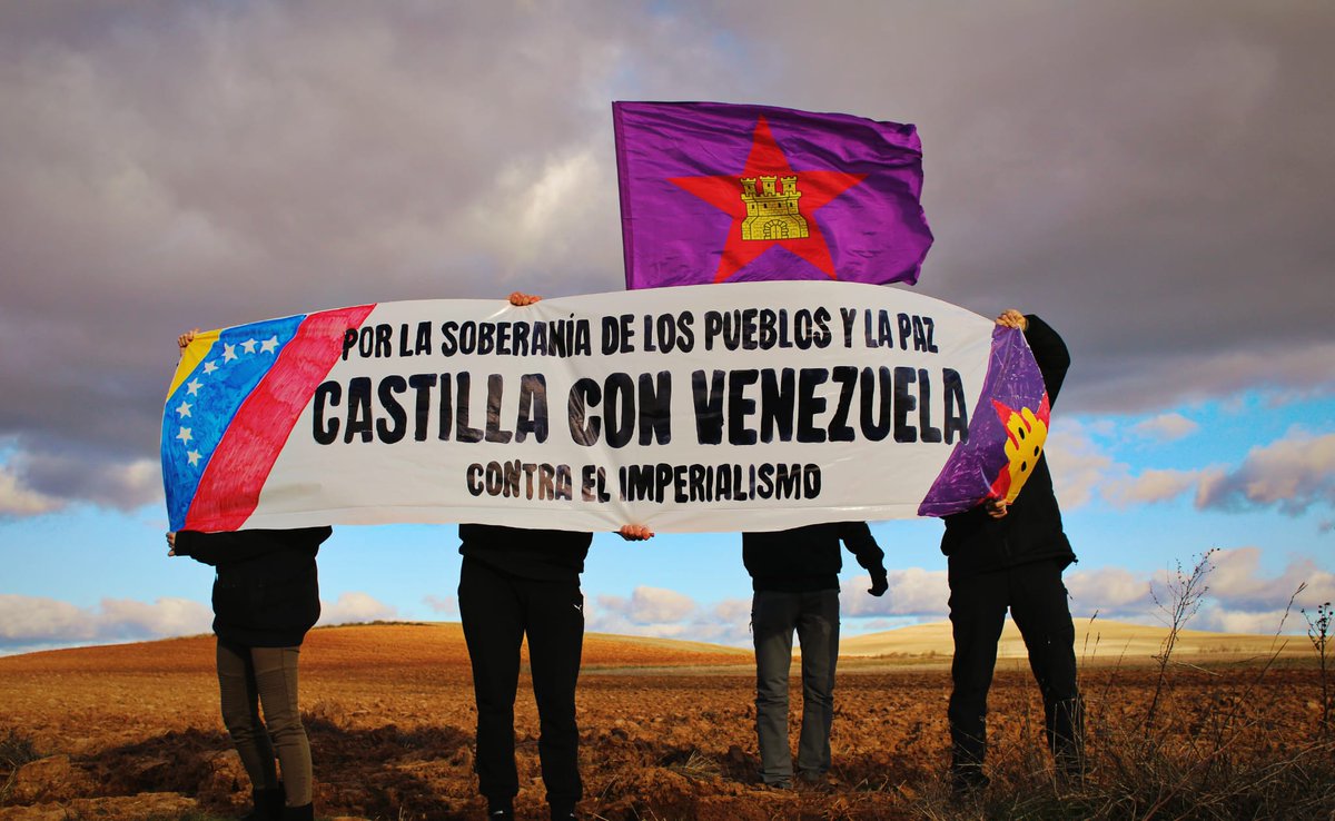 Por la soberanía de los pueblos y la paz,
Castilla con Venezuela.✊🏼

#NoPasaran