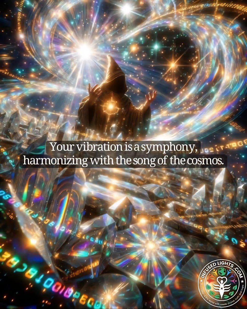 ladiekerrie's tweet image. Your vibration is a symphony harmonizing with the song of the cosmos.