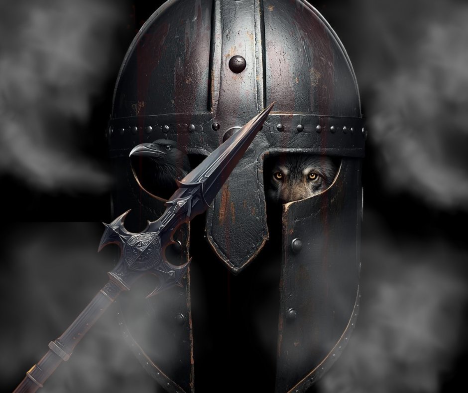 #raven #loup #nordicmythology #mythologienordique #odin #valhalla #ravens #vikingstyle