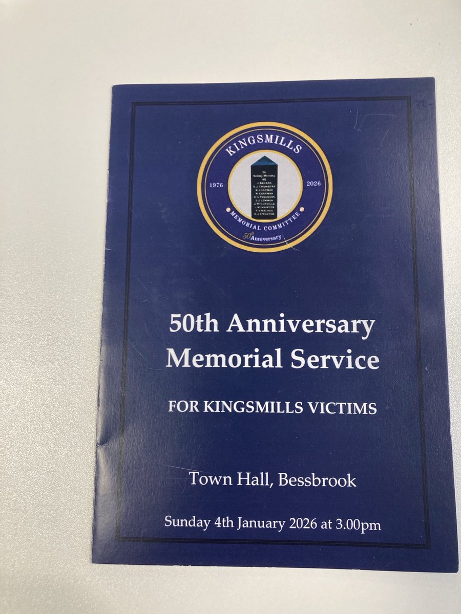 50 years ago today, I was a 22 year old reporter with ⁦<a href="/BBCgmu/">Good Morning Ulster</a>⁩ With my trusty Uher reel-reel tape recorder I was dispatched to Kingsmills.  Yesterday, I attended the memorial service. I saw what I saw &amp; I heard what I heard - after half a century, the pain was still raw!