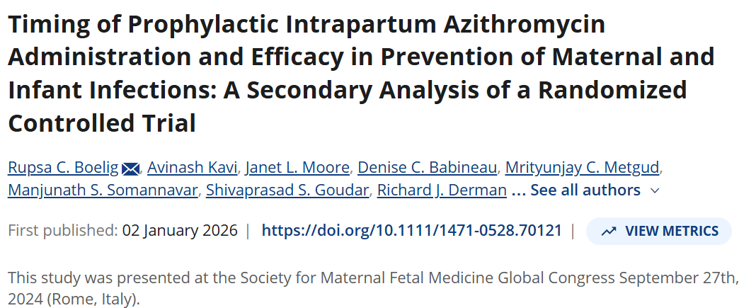 doctorneyro's tweet photo. A single #intrapartumdose of #azithromycin for #prevention of #maternalinfection in the setting of planned #vaginaldelivery was not to vary by #timeinterval frm #administration to #delivery; may be greater #benefit with delivery >#12h from administration
https://t.co/bKnyvDP2aK https://t.co/HWWnKvfJs7