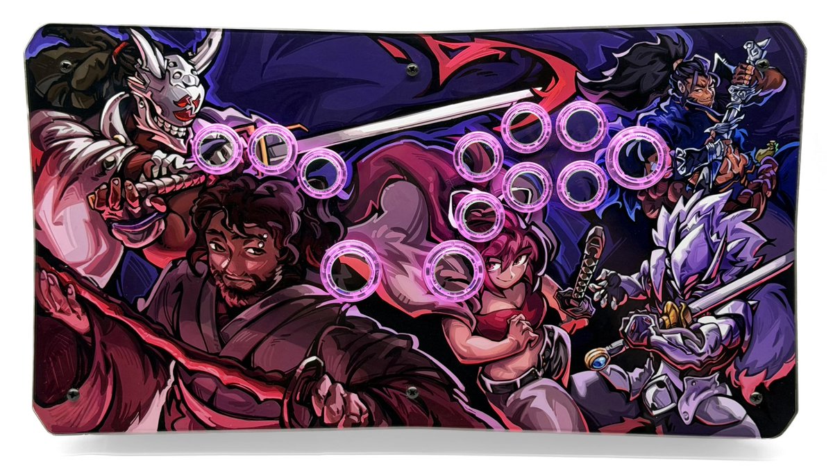 BlazBlue / 2XKO / GuiltyGear / Undernight mashup 4TW leverless build for  the homie RedHandGreed. Illustration by @ArkRooT! Watch me build it:  https://t.co/uVxip0FMrO #fgc #gamer #fightstick
