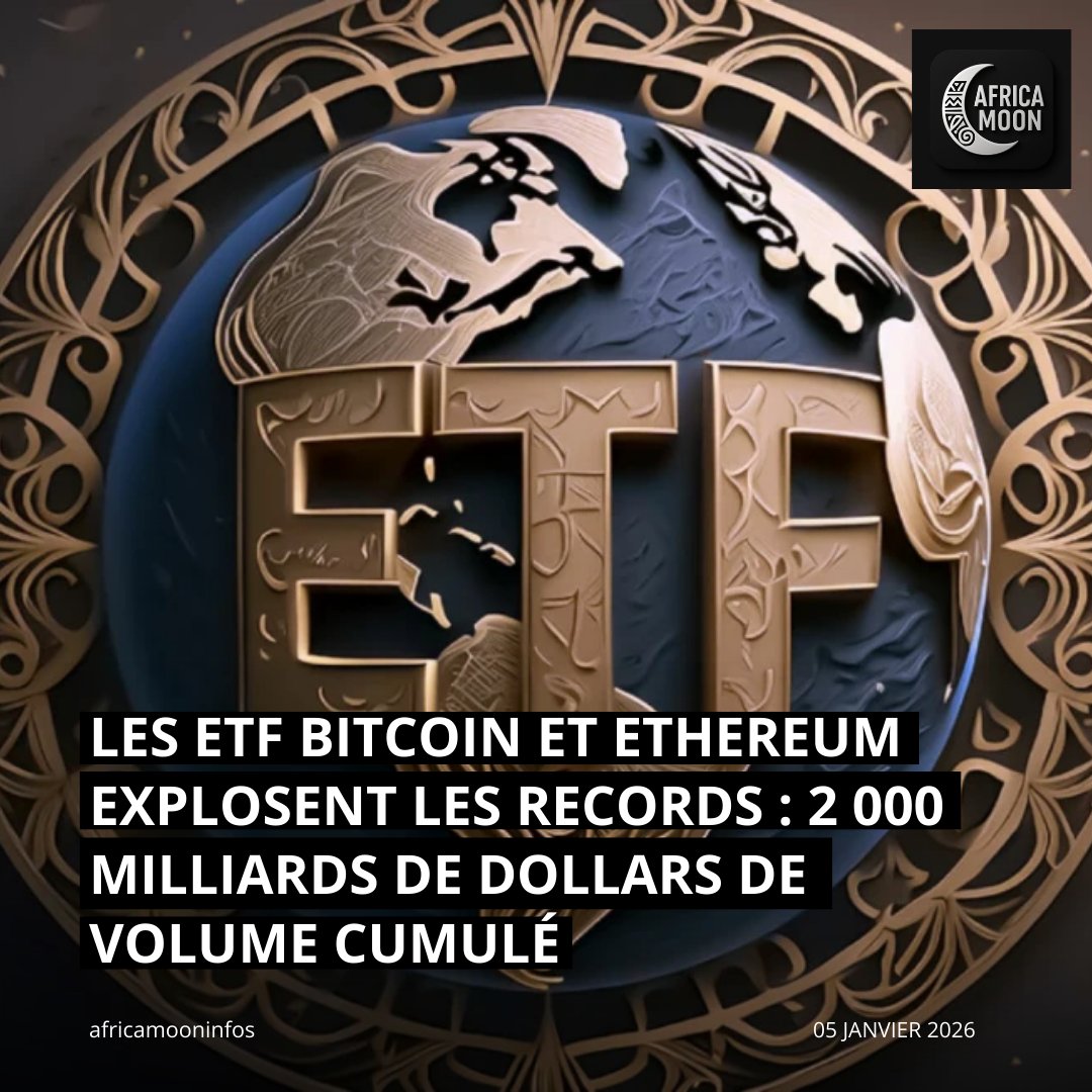 📈 Les #ETF Bitcoin et #Ethereum explosent tous les records aux États-Unis avec plus de 2 000 milliards $ de volume cumulé. Après #BTC et ETH, des ETF #SOL et #XRP pourraient bientôt être approuvés par la #SEC.
