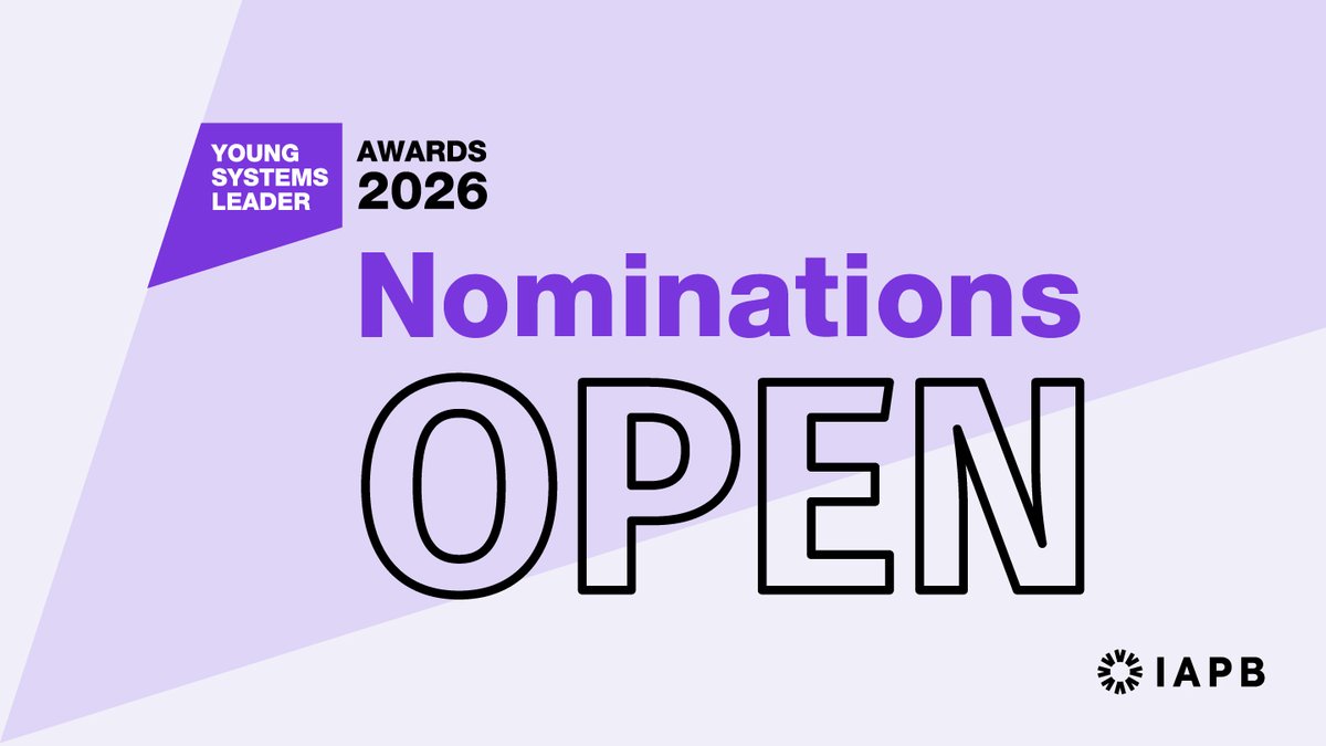 IAPB1's tweet photo. Know an early-career professional driving transformative change in eye health, or are you one yourself?

Nominations for the IAPB Young Systems Leader Awards are open!

⏰ Deadline: 31 Jan 2026
Nominate: https://t.co/8hxTBKHGtC
#2030InSight #YoungSystemsLeader #SystemsLeadership https://t.co/uFRCB9juT9