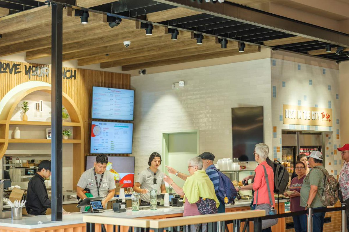 NMMagazine's tweet photo. The Albuquerque International Sunport is making major upgrades to the biggest waiting room in New Mexico. With so many new shops, restaurants, and works of art, you might want to arrive early. https://t.co/hhrGRprY24 https://t.co/93tBCbuaaF