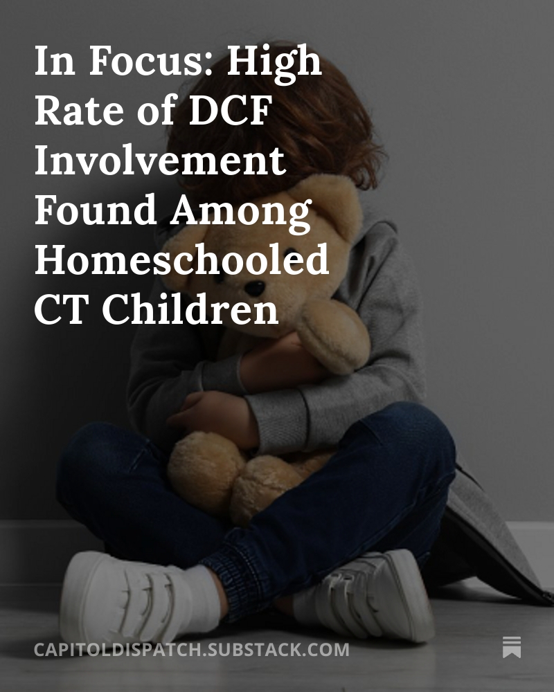 CapDispatch's tweet image. In Focus: High Rate of DCF Involvement Found Among Homeschooled CT Children bit.ly/4qGWE4T