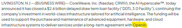 RHouseResearch's tweet photo. CoreWeave's $CRWV Delayed Draw Term Loan ("DDTL") facilities say much more about $CRWV's credit profile than any movement in the illiquid credit default swaps (CDS) tied to their debt.

In July 2023, $CRWV issued their "DDTL 1.0", which carries a stated interest rate of SOFR + 9.62% (resulting in an effective interest rate of 15% as of 9/30/25).

In July 2025, $CRWV issued their "DDTL 3.0", which carries a stated interest rate of SOFR + 3.00% (resulting in an effective interest rate of 9% as of 9/30/25). 

The DDTL 3.0 facility is specifically ear-marked to fund CapEx related to CoreWeave's contract with OpenAI - its "riskiest" contract, given nearly all of CoreWeave's other revenue is derived from investment-grade counterparties ($MSFT $GOOG $META $NVDA $IBM etc.).

So in the span of just 2 years, CoreWeave's lenders were willing to provide it with additional capital at a ~600 bps lower spread... which obviously implies a significant reduction in $CRWV's cost of capital... and a significant improvement in $CRWV's deemed creditworthiness.

This signal from CoreWeave's actual lenders, who are:
- Committing billions of dollars to fund its "riskiest" customer contracts
- Accepting ever-declining spreads on their loans
- Agreeing to covenant amendments to accommodate the delay in one of $CRWV's data centers

tells a very different story with respect to the market view's on $CRWV's credit profile than the noise coming from some small trading volumes in illiquid CDS instruments.