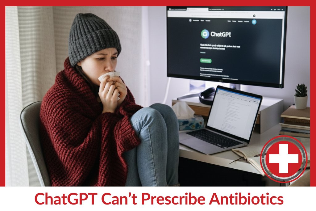 We love AI… but when you’re sick, you still need a real provider 🩺 
 Skip the guessing and get checked today.xurgentcare.com/check-in/ 
 🤖➡️🏥 
...
#aireality #aihealth #healthhumor #walkinclinic #xpressurgentcare