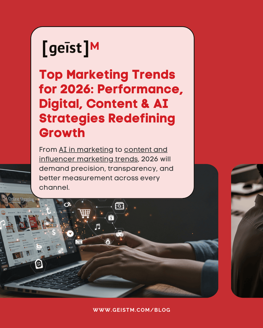 GeistM's tweet photo. 🚀 2026 is the year marketing gets smarter, not just bigger.

💡 Want to turn these insights into action? Contact GeistM to build a strategy that performs in 2026 and beyond.

#MarketingTrends2026 #PerformanceMarketing #AIinMarketing #DigitalMarketing #ContentMarketing https://t.co/HPVyTE9Zpj