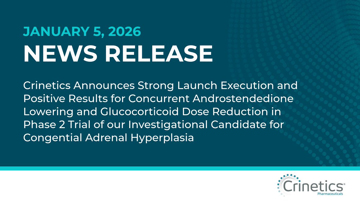 Crinetics Pharmaceuticals tweet media