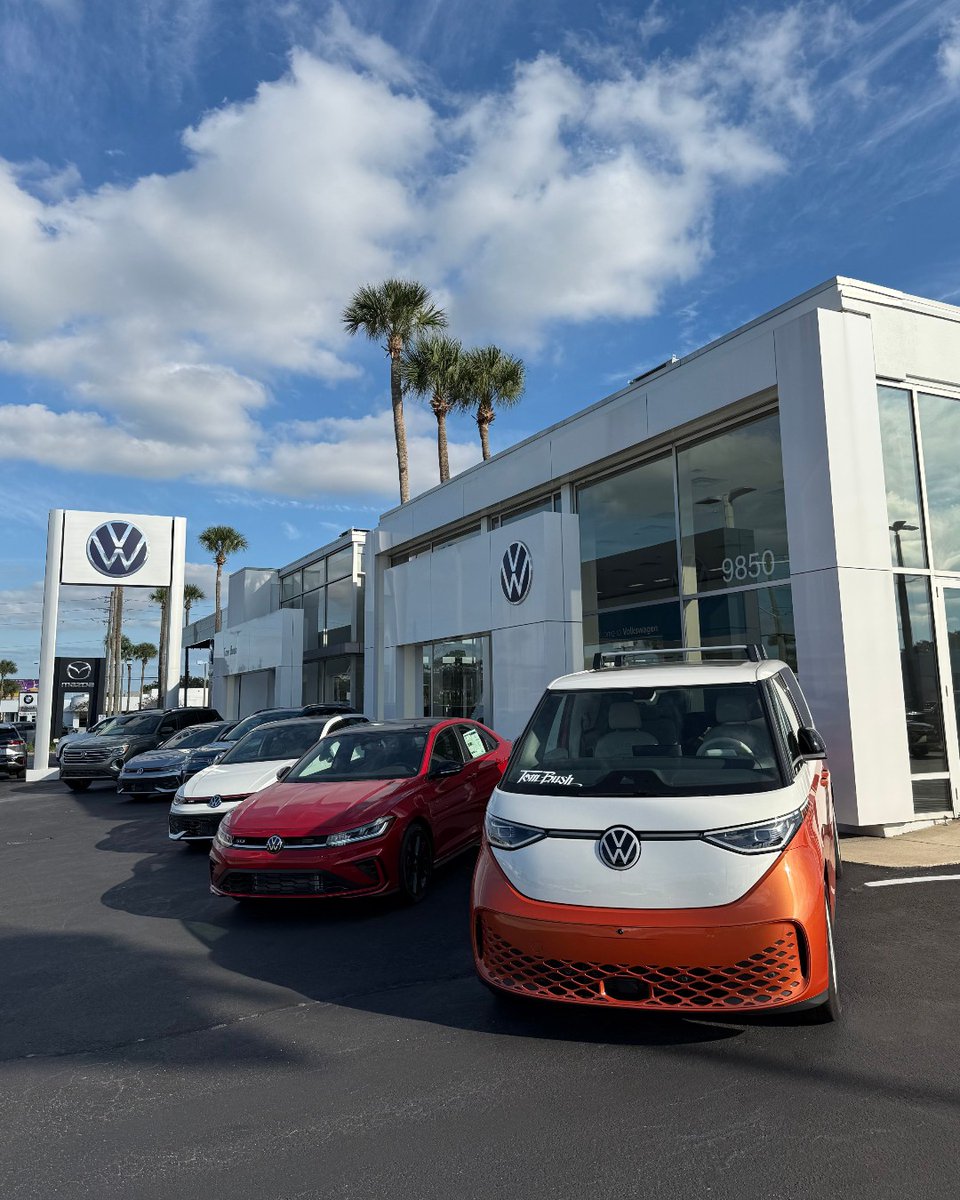 Today's forecast: Sunny skies &amp; a brand new VW 😉