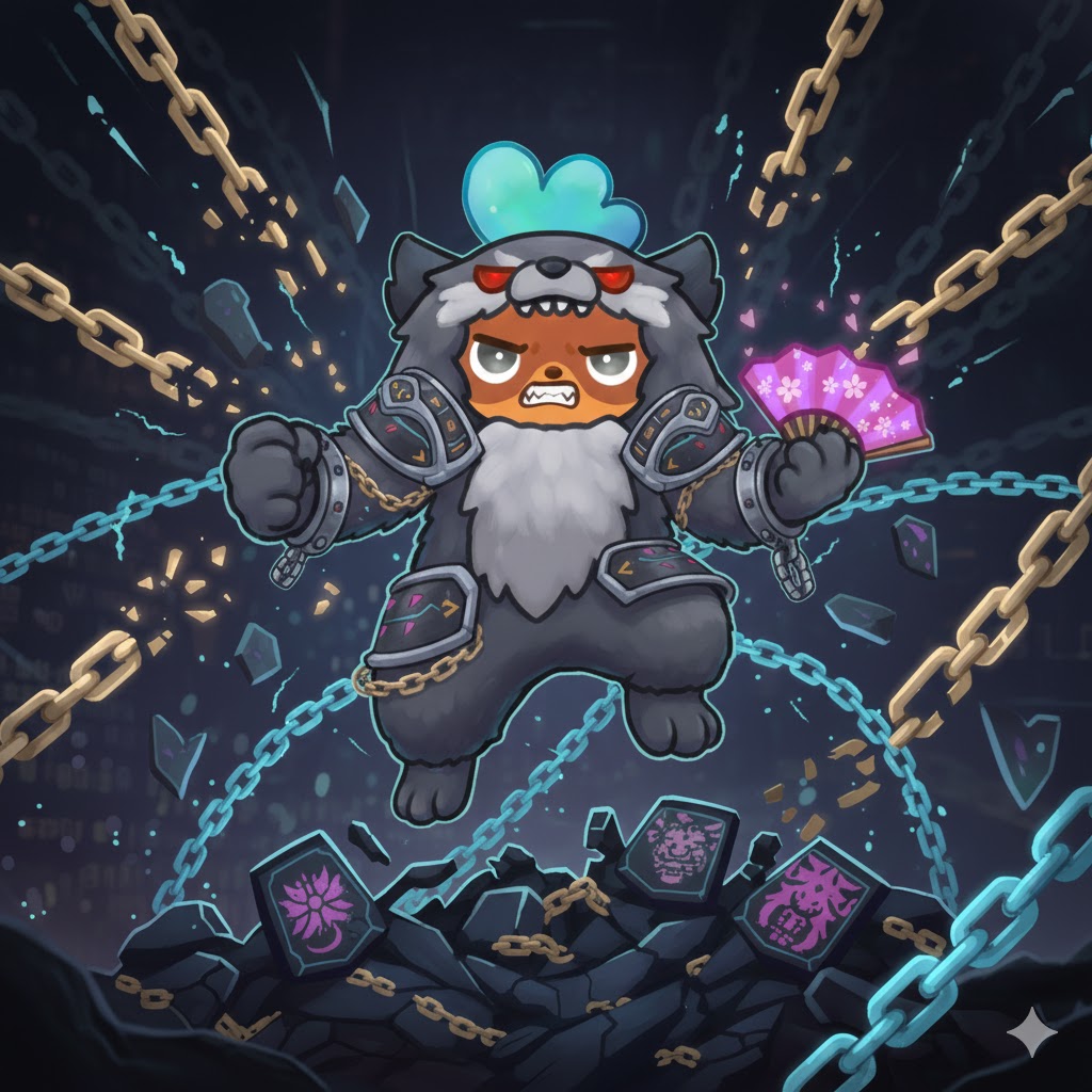 _abcdragon_'s tweet image. Meet the unstoppable champion: 
✨Fenrir, Chainbreaker✨
Born on-chain, destined to devour legends.
The more you try to control him, the more powerful he becomes.
@Moku_HQ