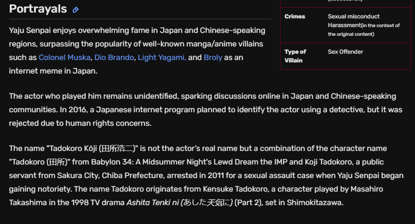 more lore about this dude.