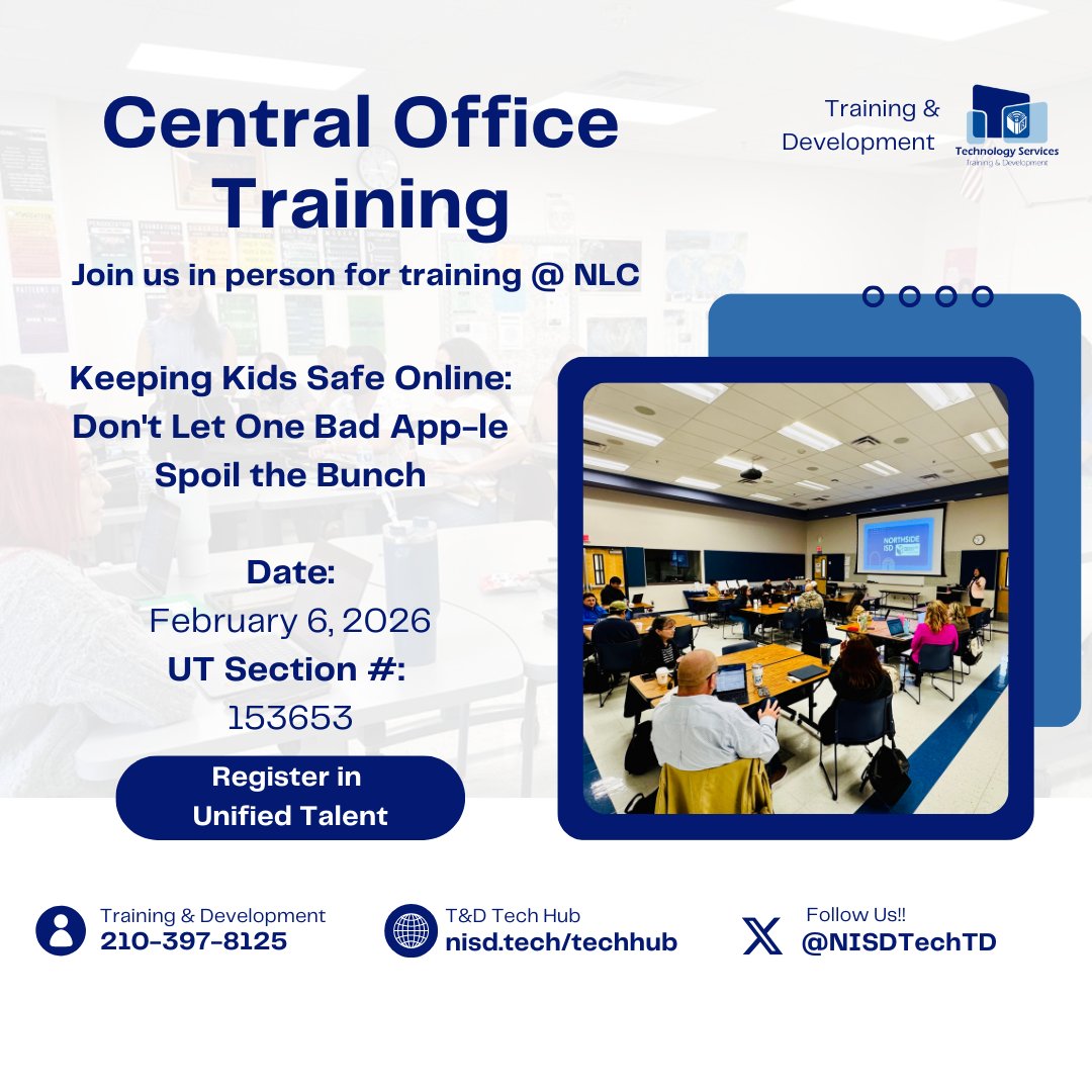 NISD Technology Services Training & Development tweet media