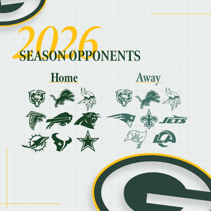 packers's tweet photo. 🚨 OUR 2026 OPPONENTS LIST JUST DROPPED 🚨