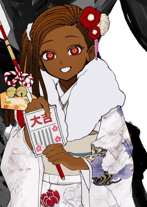 I did some self reflection now that bad brain moment ended it's not that I've regressed. It's plateau-ing + not improving as fast as my massive jump in skills pre-2023 + making less complicated unshaded art bc I'm tired after work Anyways have a WIP of Gil and her huge granddad