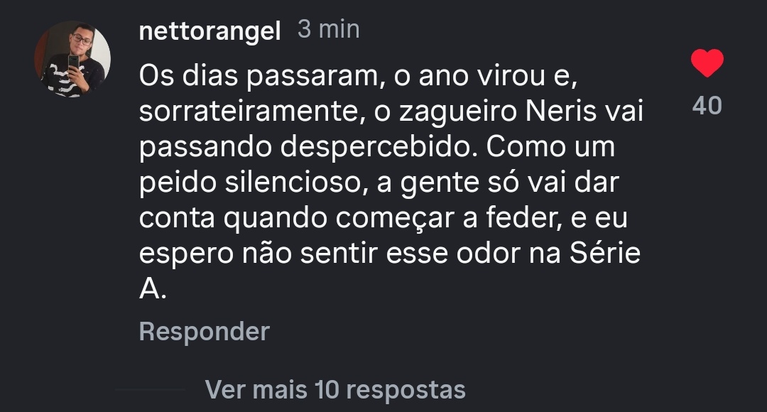 gabrielzeirao's tweet image. E esse comentário aqui no Instagram do Vitória 🤣