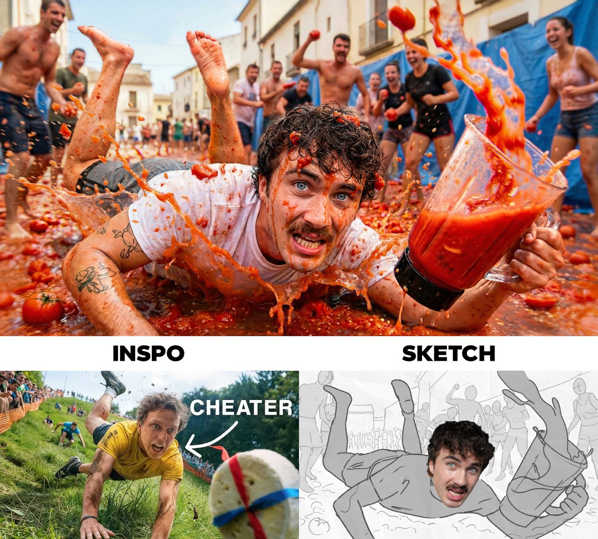 Recent Thumbnail Made For <a href="/3amkebabTV/">3am Kebab</a> 

Sketch &amp; Inspo 📷 Final Thumbnail ✨

 Title: "I Fought in the World’s Biggest Food Fight"