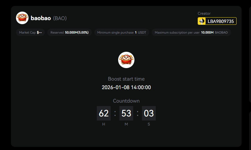 baobao_coin's tweet photo. Countdown to launch on #LBMEME, supported by @LBank_Exchange 

MEME IS LIFE!  Let's keep this meme train rolling! 💰
https://t.co/ACXGPeOAsx https://t.co/bS6ZnwoaMo