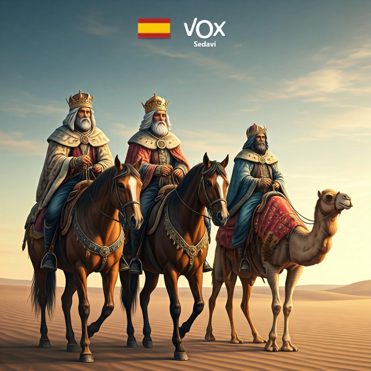 Que esta noche tan especial llene los hogares de Sedaví de ilusión, unión y esperanza.

Desde el Grupo Municipal VOX Sedaví os deseamos salud, trabajo y alegría.

¡Felices Reyes Magos! 🎁💚