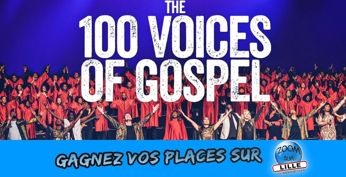 😀 <a href="/zoomsurlille/">Zoom Sur Lille</a> et <a href="/Nuitsdartistes/">NUITS D'ARTISTES</a> vous offrent vos places pour le spectacle « Gospel pour 100 Voix – The Delivrance Tour » au Zénith de Lille le samedi 10 janvier 2026 à 20h30 ! 😀

Pour jouer :
- formulaire de participation >>> urls.fr/F8aZs8
- retweeter ce post !