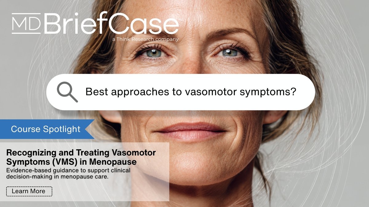 A new year is a good time to revisit how we approach menopausal care.
This course offers evidence-based guidance on recognizing and treating vasomotor symptoms (VMS) to support informed clinical decision-making in 2025 and beyond.
ow.ly/F7VB50XNJJO
