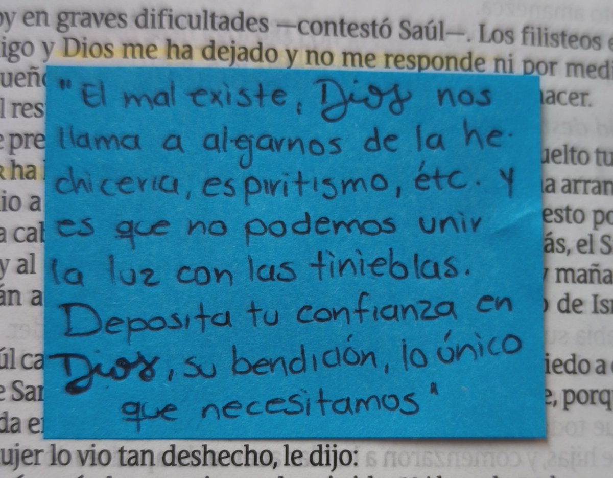 1 Samuel 28. Dios no abandonó a Saúl, Saúl abandonó a Dios, olvidó las lecciones más importantes: no se puede unir la luz con las tinieblas. No podemos servir a Dios como nosotros queremos, sino como Él nos ha mandado. 
#rpsp