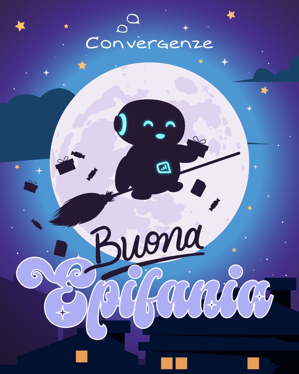 Quest’anno sulla scopa c’è SIMON: niente carbone, solo connessioni che volano. Ovunque! 😉Buona Epifania a tutti voi. #epifania2026 #convergenzespa