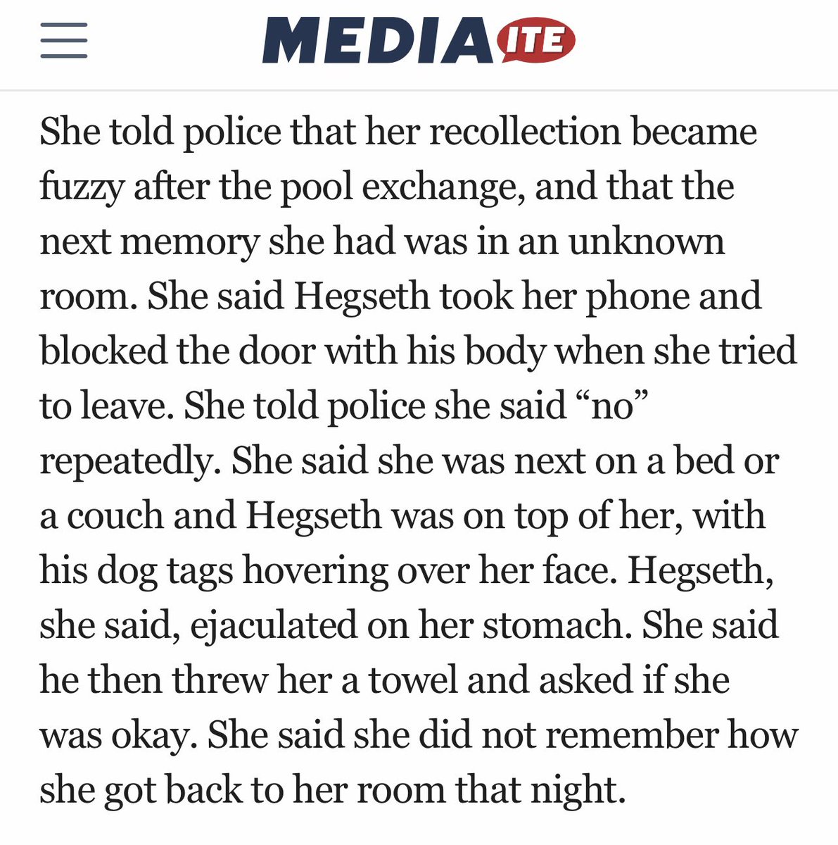 TomJChicago's tweet image. The police report on you was horrific…