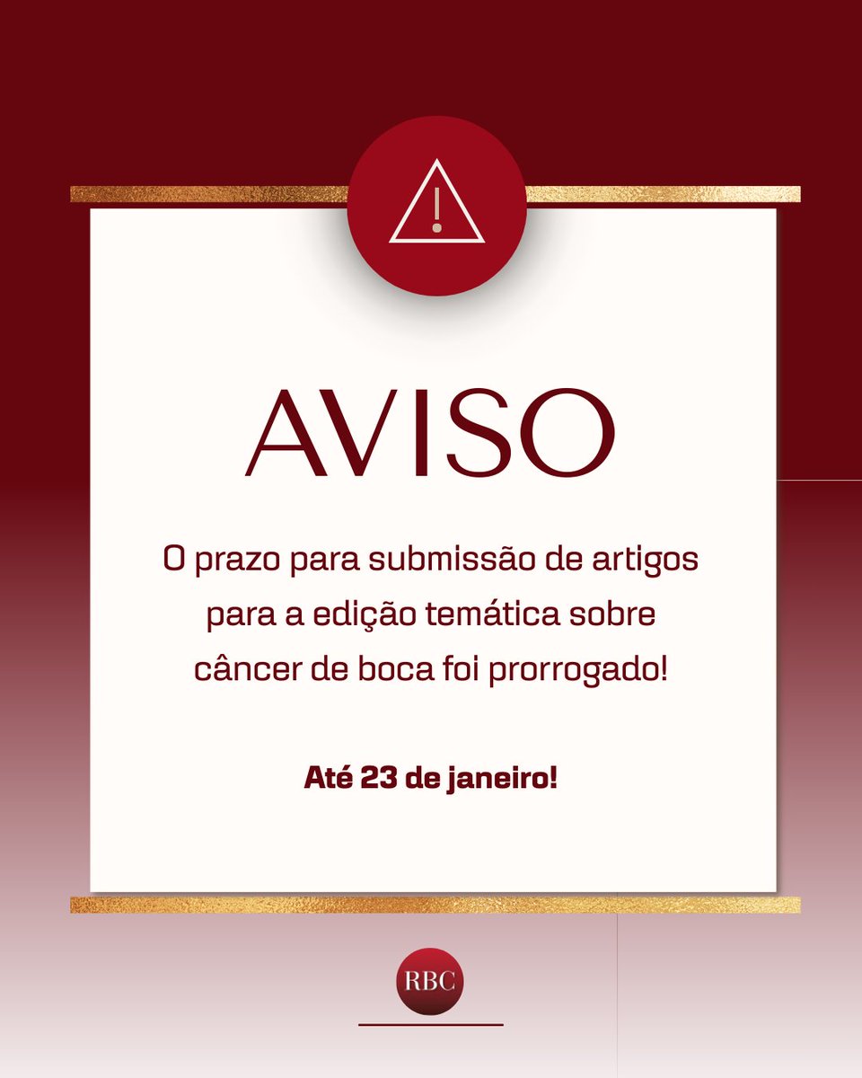 Revista Brasileira de Cancerologia tweet media