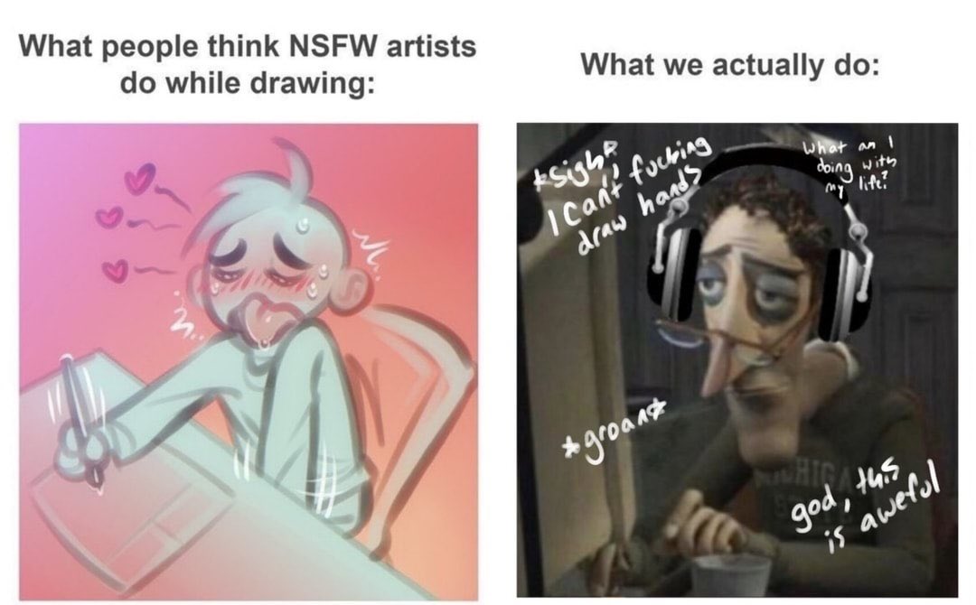 urghhhhh i don't wanna think i just wanna draw rm s*x................ >>o
and i cant even draw p0rn wo thinking bc anatomy is so goddamn difficult woohooohahahah