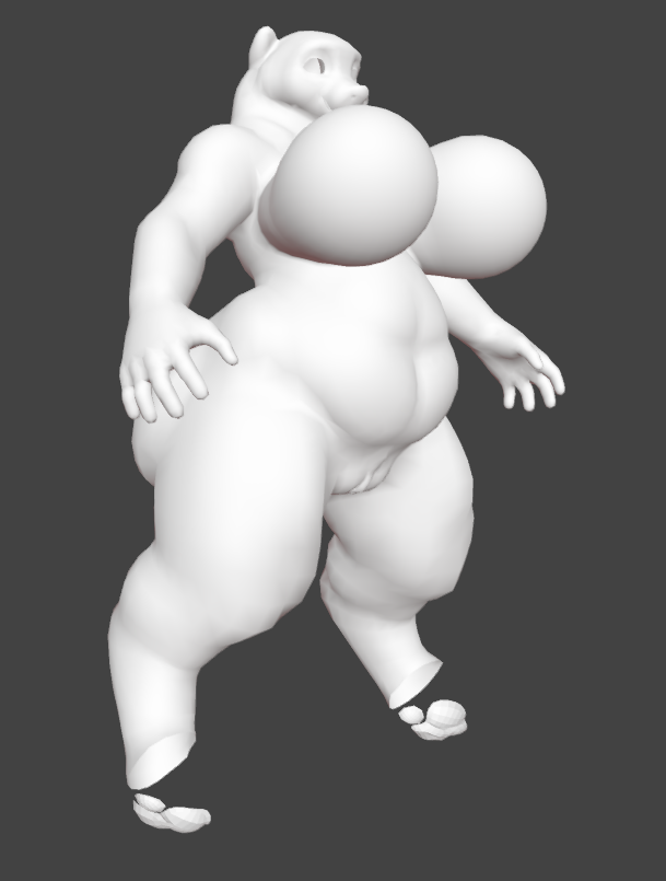 ChimerasLikeSex's tweet photo. Retopology is almost done. Just need to do the paws and then i can work on the inner mouth topology. Floating breasts so they can be simulated and have more geometry. 

#nsfw #furryart #furryartworks https://t.co/Mr9gjc2Ti6