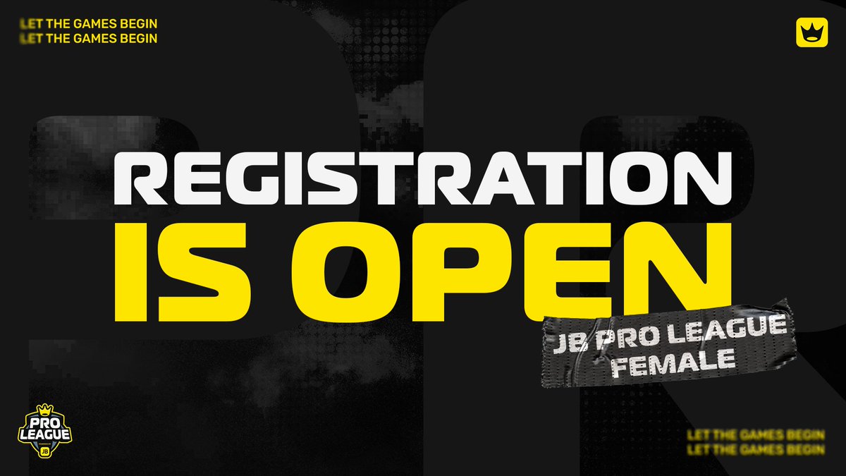 REGISTRATION FOR JB PRO LEAGUE FEMALE IS OPEN!! 🔥

Help us spread the word! Let's get all these teams and players in here.

REGISTER NOW! 👇