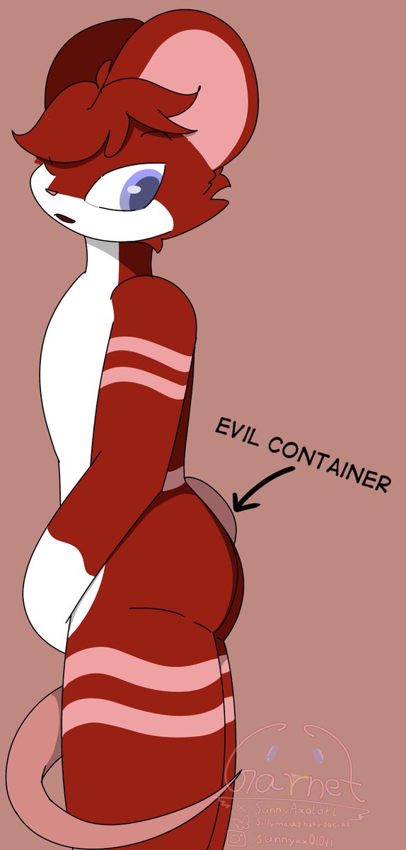 SunnyAxolotl's tweet image. Evil container or sum