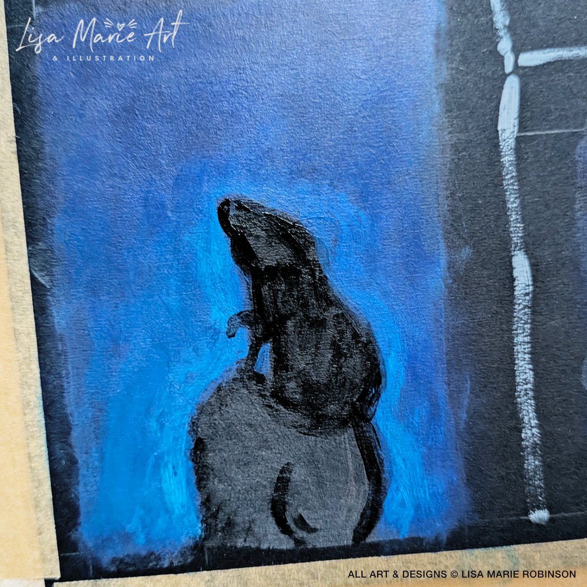 First day back painting after the Christmas New Year break! 🎨 Started 4 new ACEOs featuring animals gazing at fireworks. Just sky + basic shapes so far. More tomorrow! 🎆
#ACEOArt #WIP #ArtistLife