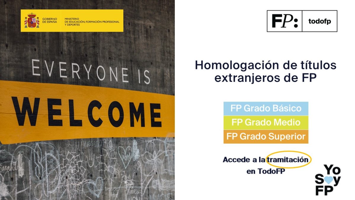 📢📢Homologación de títulos extranjeros no universitarios de FP. 🔴Toda la información en TodoFP. #TodoFP #YoSoyFP
🔎todofp.es/convalidacione…
