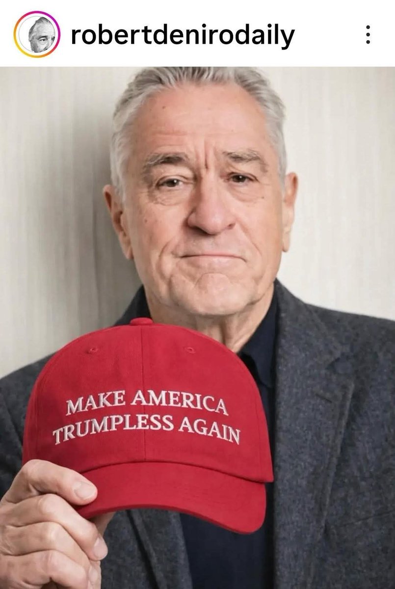 "Hagamos una América sin Trump, otra vez."
Robert De Niro
