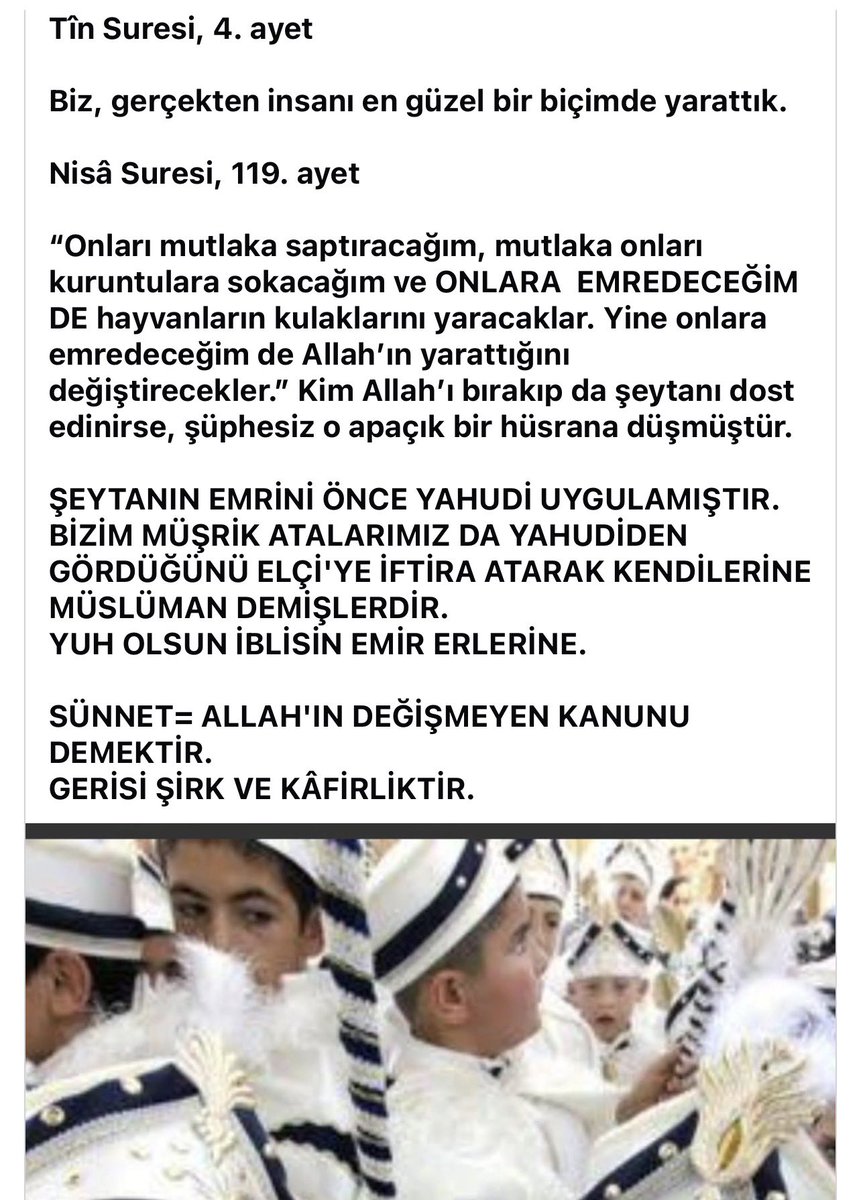 Günümüz “Müslümanları” yahudi geleneğini İslam’a yamadılar !
Veyl olsun bu zihniyete..