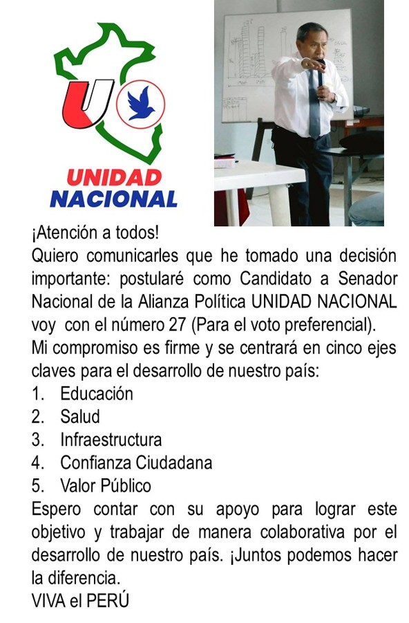 rgomezsanchez's tweet photo. @japarrav Jorge hola feliz año 2026. Estoy postulando a Senador Nacional voy con el número 27 para el voto preferencial https://t.co/es69UUWyhZ